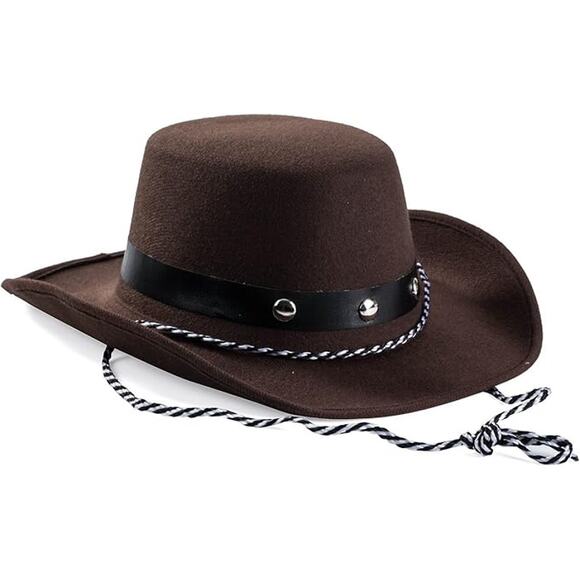 Baby/Toddler Sized Cowboy Cowgirl Western Rodeo Hat Brown - Picture 1 of 6